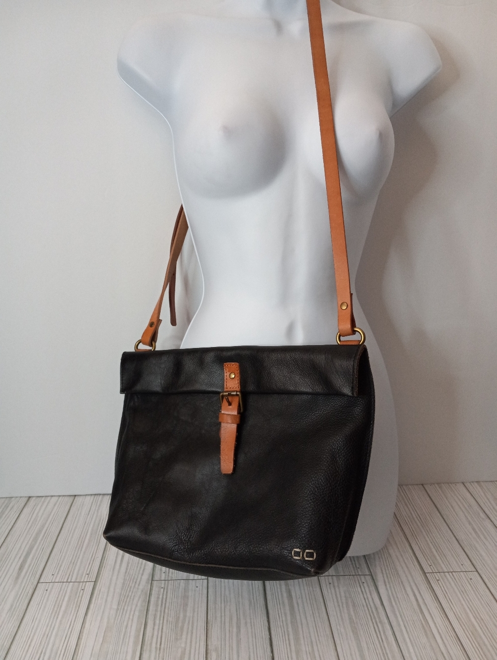 Bed Stu Leather Foldover Flap Boho Crossbody Bag